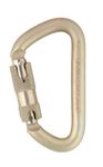 Image of the DMM 12mm Steel Offset D Kwiklock Captive Bar Gold