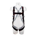 Image of the 3M PROTECTA E200 Standard Vest Style Fall Arrest Harness Black, Medium/Large with shoulder d-ring