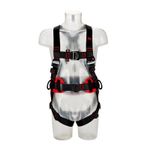 Image of the 3M PROTECTA E200 Comfort Belt Style Fall Arrest Harness Black, Medium/Large with pass through chest connection