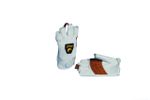 Image of the PMI Fingerless Belay Gloves White/Tan 8.25”