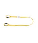 Image of the MSA Restraint Lanyard Webbing -  2 m, Fixed, Steel Screwgate Carabiner