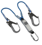 Image of the IKAR Fixed Length, Twin Legged Energy Absorbing Lanyard 2.00 m Kernmantle Rope with IKV13 and IKV03