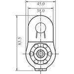 Image of the Kratos Safety SINGLE ALUMINIUM PULLEY