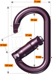 Image of the Rock Exotica rockO Auto-Lock Carabiner