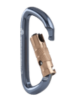 Image of the CMC ProTech Aluminum Key-Lock Carabiner, Manual-Lock, Slate