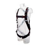 Image of the 3M PROTECTA E200 Standard Vest Style Fall Arrest Harness Black, Small with Back and shoulder D-ring