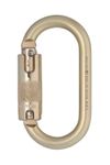 Image of the DMM 10mm Steel Oval Locksafe ANSI Gold