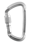 Image of the Bornack D SHAPE aluminium carabiner, Screw cap