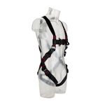 Image of the 3M PROTECTA E200 Standard Vest Style Fall Arrest Harness Black, Medium/Large with back d-ring