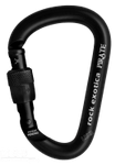 Image of the Rock Exotica Pirate Screw-Lock Carabiner Black