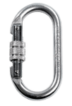 Image of the IKAR Steel Oval Karabiner with Screwgate Mechanism