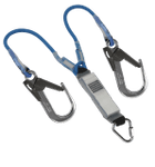 Image of the IKAR Fixed Length, Twin Legged Energy Absorbing Lanyard 1.25 m Kernmantle Rope with IKV01 and IKV03