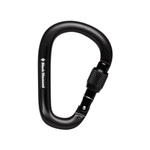 Image of the Black Diamond Pearlock Screwgate Carabiner, Black