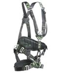 Image of the Miller 2-Ropax harness Automatic buckles, black polyester webbing, S/M