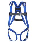 Image of the Miller Kevlar 751K 1-Point Harness Adjustable leg straps, lanyard safety clip, L