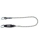 Thumbnail image of the undefined Energy Absorbing Lanyard - Single Leg Kernmantel Rope with Steel Twist Lock Carabiner